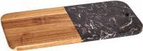 Produktbild Kinvara Schneidebrett Holz und Marmor schwarz 38cm