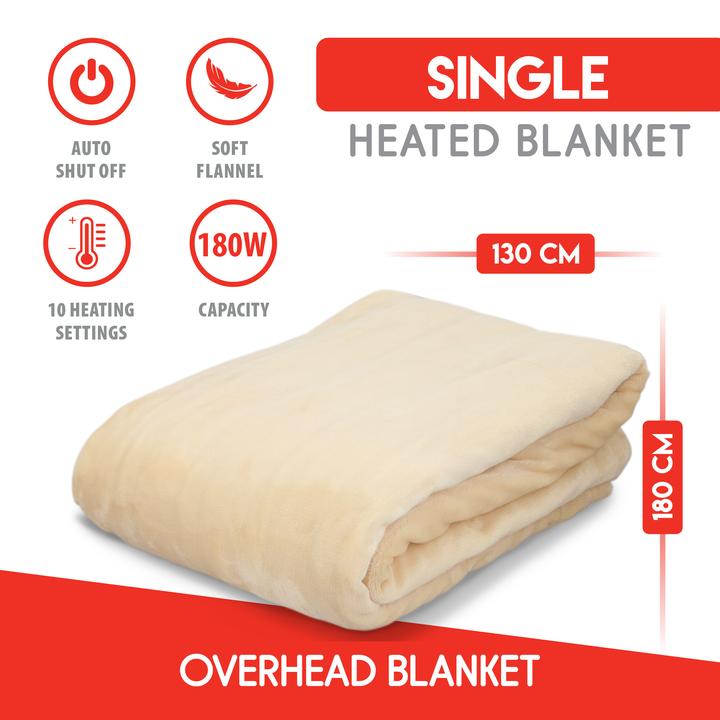 Produktbild alpina Blanket heated ivory180w PES (180 x 130 cm)