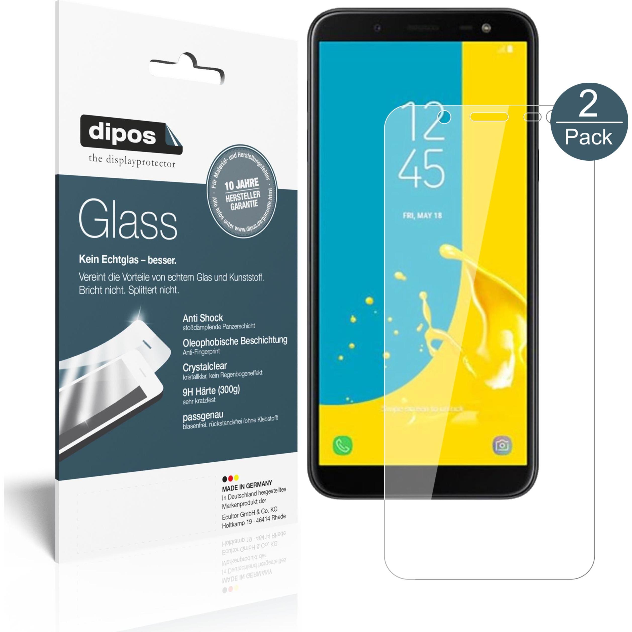 Dipos Displayschutz Anti-Shock (1 Stück, Samsung Galaxy J6 (2018)), Smartphone Schutzfolie, Transparent