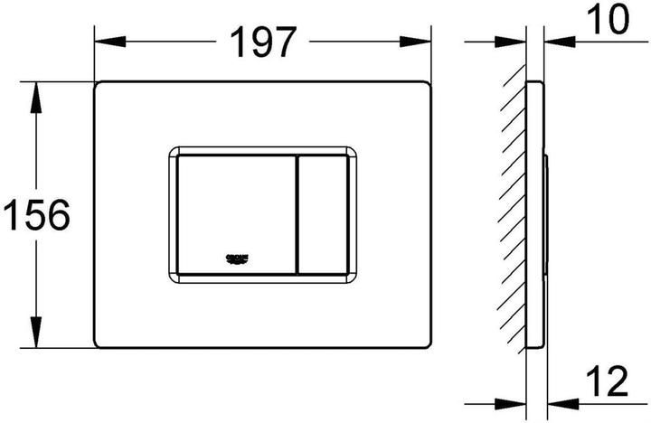Actual product image Grohe Skate Cosmopolitan cover plate