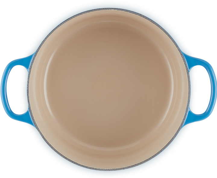 Produktbild Le Creuset Azure (22 cm, Bräter + Schmortopf, Gusseisen, Emaille)