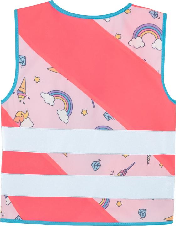 Actual product image Korntex Kinder Warnweste Action „Fantasy“ - CO2 Neutral - Pink/Einhorn - XXS (XXS)