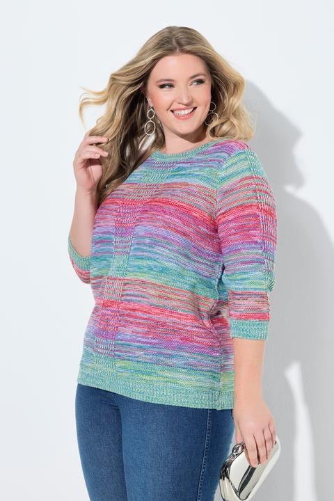 Produktbild Miamoda Pullover, bequeme Passform, Melange-Linksstrick (50, 52)