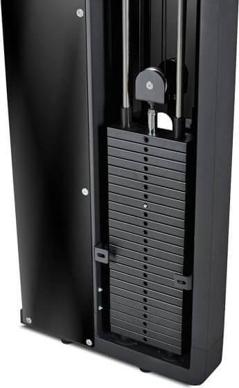 Actual product image ATX Wall pull station with 60kg plug-in weights