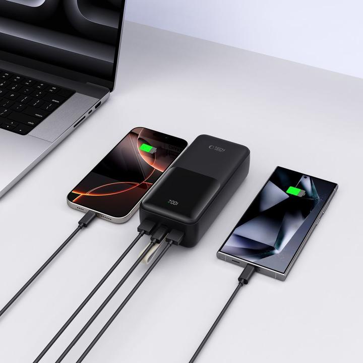 Actual product image Tech-Protect Powerbank PB03 30000mAh 22.5W - black (30000 mAh, 22.50 W)