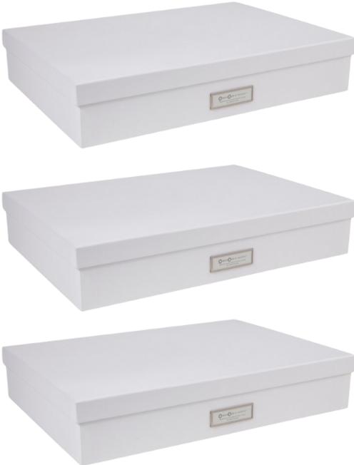 Produktbild Bigso Aufbewahrungsbox A3 SVERKER (3er Set) (31 cm, 11.40 l, 3x)