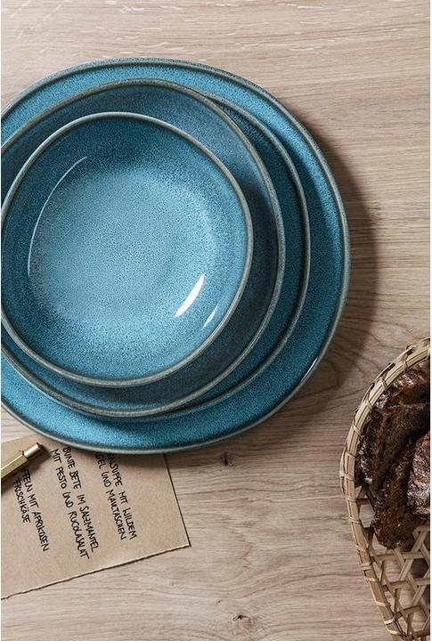 Produktbild Villeroy & Boch Frühstücks- & Dessertteller Lave 6 Stück, Blau (6 x, 23 cm)