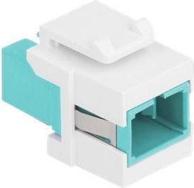 Actual product image Delock Keystone module SC simplex female to SC simplex female aqua / white (Keystone module)