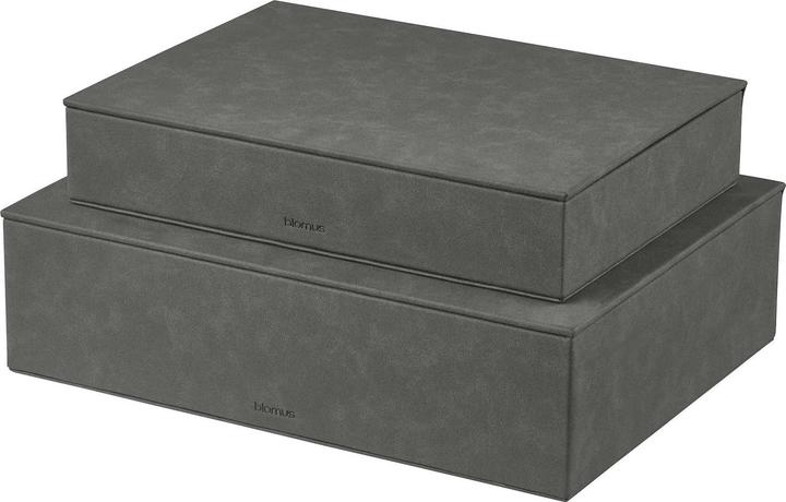 Produktbild Blomus SAHLA Aufbewahrungsbox pewter 2tlg