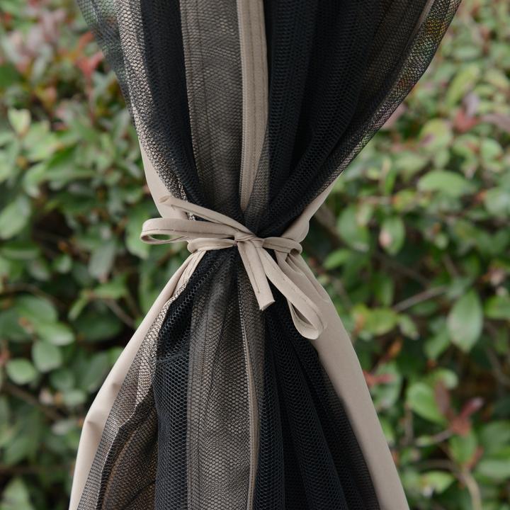 Produktbild Outsunny Gartenpavillon mit Moskitonetz (295 cm, 295 cm)