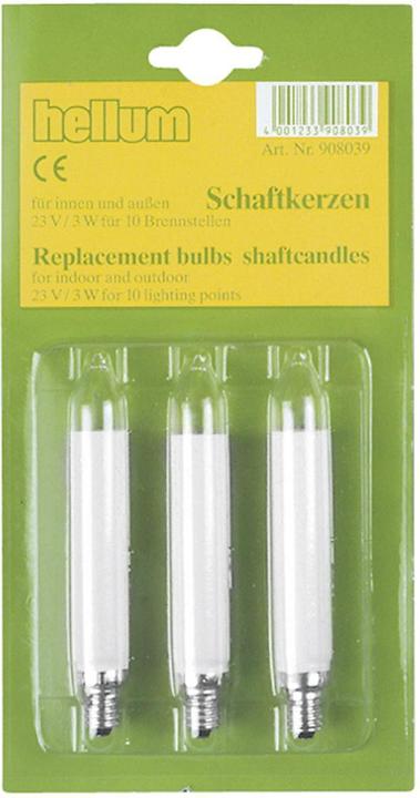 Hellum Bougies à tige (3 x)