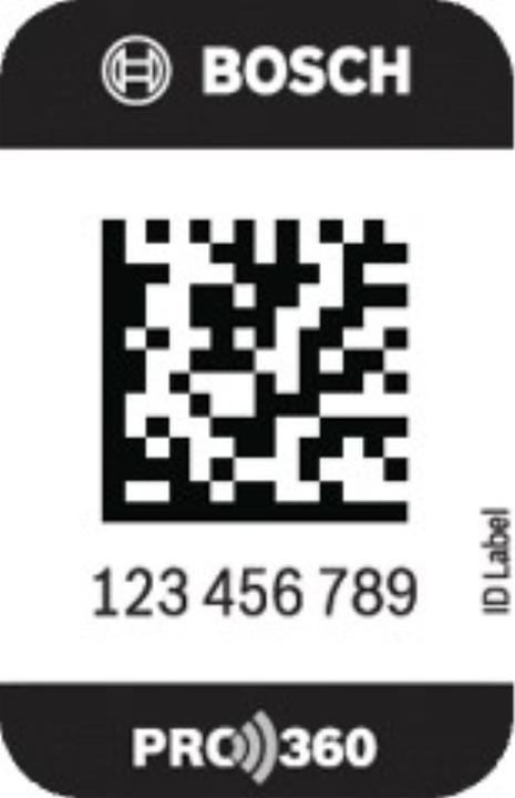Actual product image Bosch Security Systems Professional Service Box ID Label Large 100