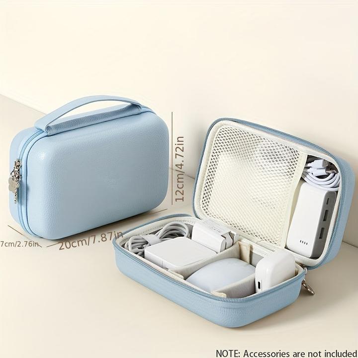 Image du produit Only-Bags.Store Organisateur d'adaptateur de chargeur d'ordinateur portable en cuir EVA : étui à coque dure pour