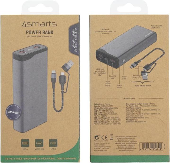 Actual product image 4smarts VoltHub Pro (20000 mAh, 20 W, 74 Wh)