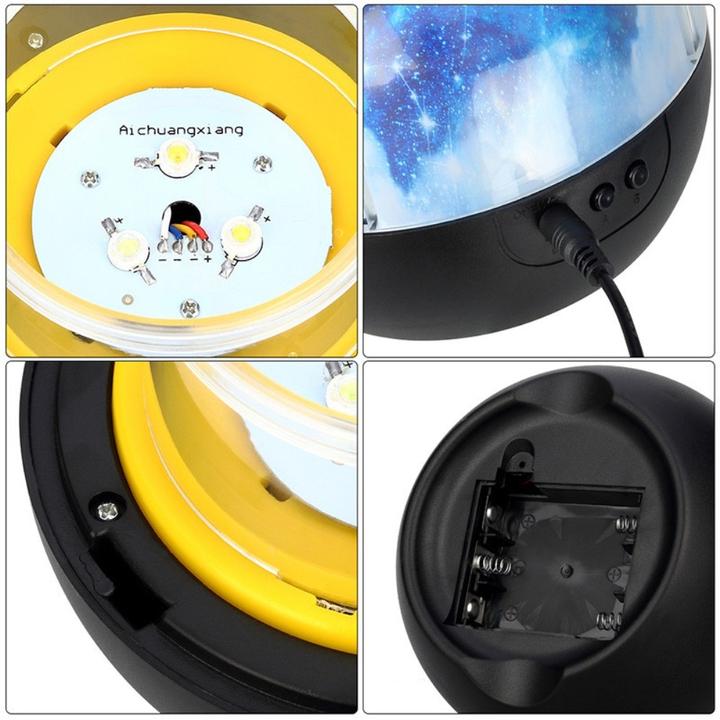 Image du produit Esmée LED Sternenhimmel Projektor 360° Drehung Nachtlicht mit 5 Leuchtmodi + Wechselmotiven