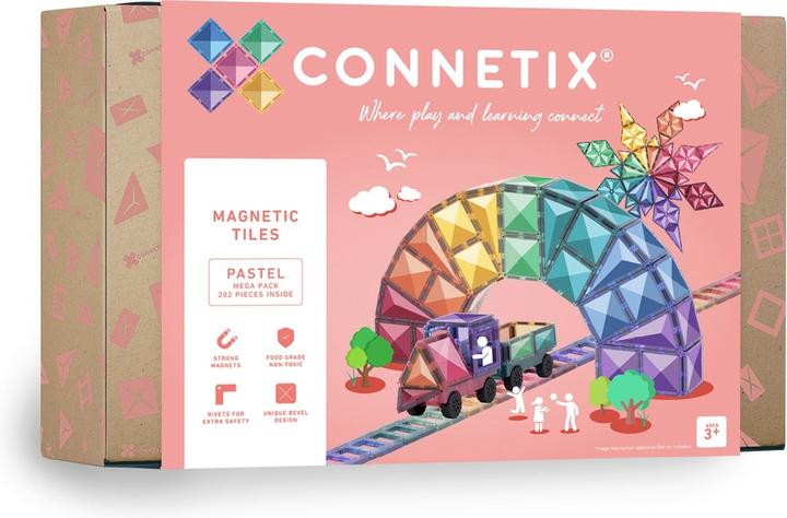 Actual product image Connetix Pastel Mega Pack