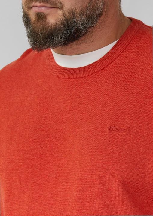 Actual product image s.Oliver Strickpullover Strickpullover mit Logo-Stickerei (3XL)