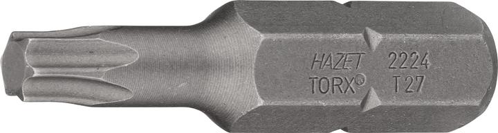 Produktbild HAZET Bit 2224-T27 ∙ Sechskant8 (5/16 Zoll) ∙ Innen TORX Profil ∙ T27 (Innensechsrund TX)