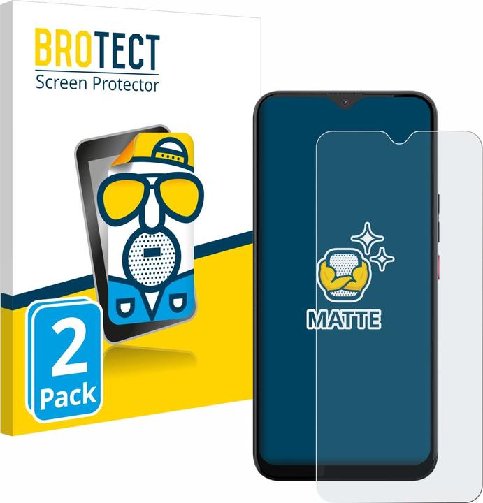 Actual product image BROTECT Anti-glare screen protector matt (2 Piece, Gigaset GS5)