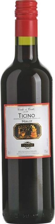 Actual product image Zanini Merlot Ticino DOC 50 cl Zanini-Sulmoni (1 x 50 cl)
