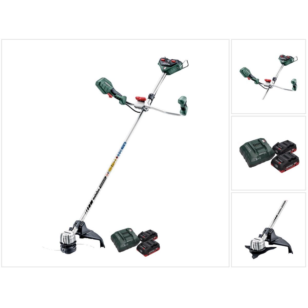 Metabo, Rasentrimmer, FSB 36-18 LTX BL 40 Akku Freischneider 36 V ( 2x 18 V ) Zweihandgriff Brushless + 2x Akku 4