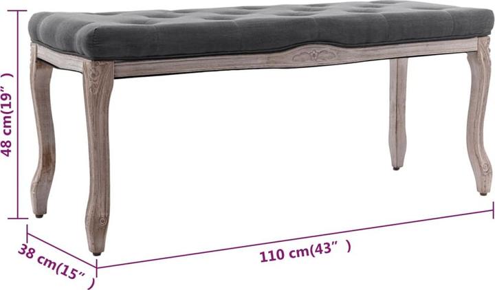 Produktbild vidaXL Bank (110 cm)