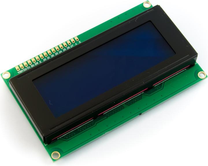 Actual product image Purecrea 20x4 Character LCD Display Blue 5V 2004