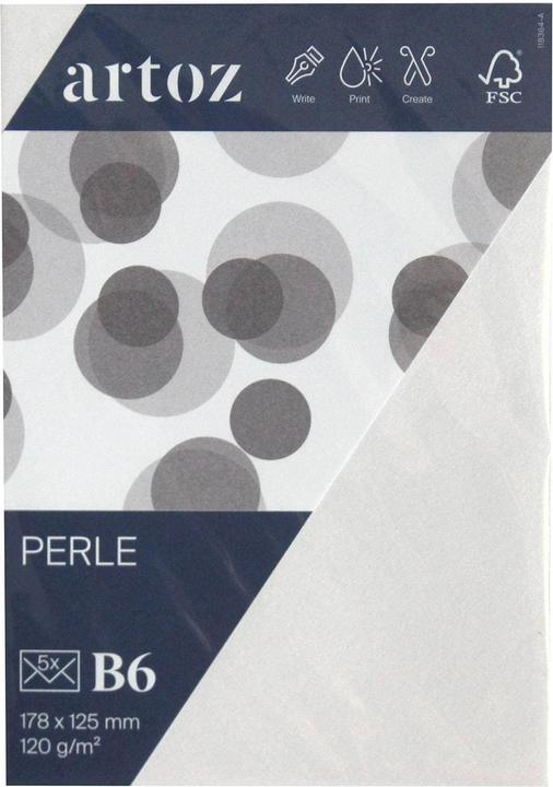 Produktbild Artoz Perle Kuverts weiss (B6, 5 x)