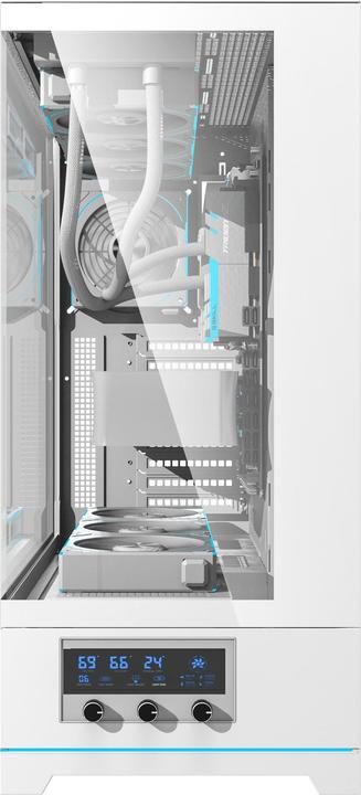 Produktbild Darkflash Tech Darkflash DY451L PRO computer case with fan (white) (ITX, ATX)