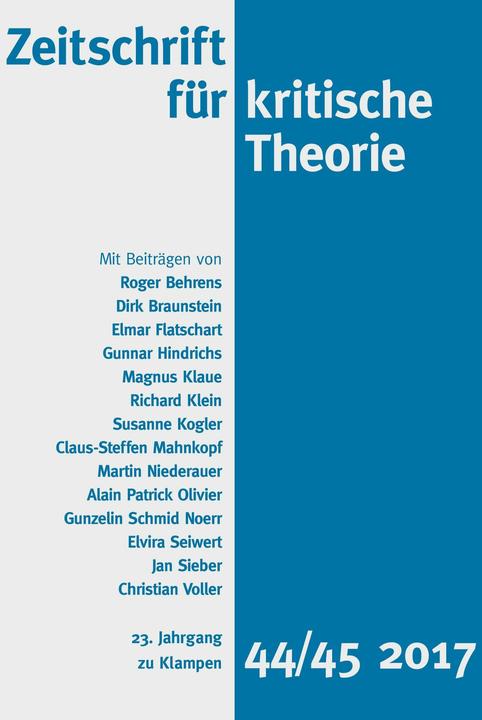 Produktbild Zeitschrift für kritische Theorie (Deutsch, 2017)