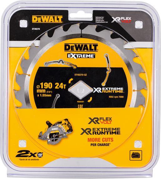 Actual product image DeWalt Circular saw blade hand crank 190mm 24WZ/FZ