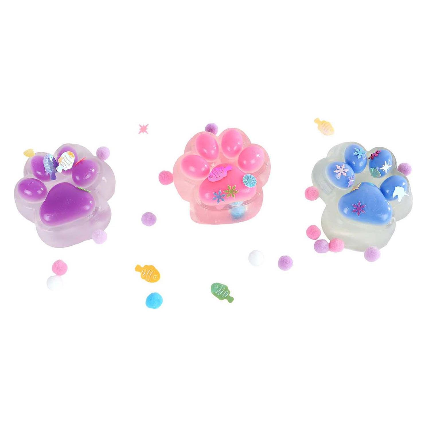 Glamour Squishy Katzenpfote Mit Glitzer, Kattenspeelgoed