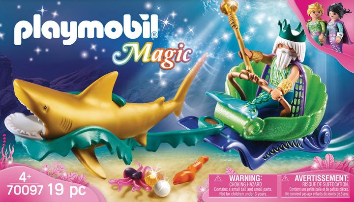 Actual product image Playmobil King of the sea with shark carriage (70097)