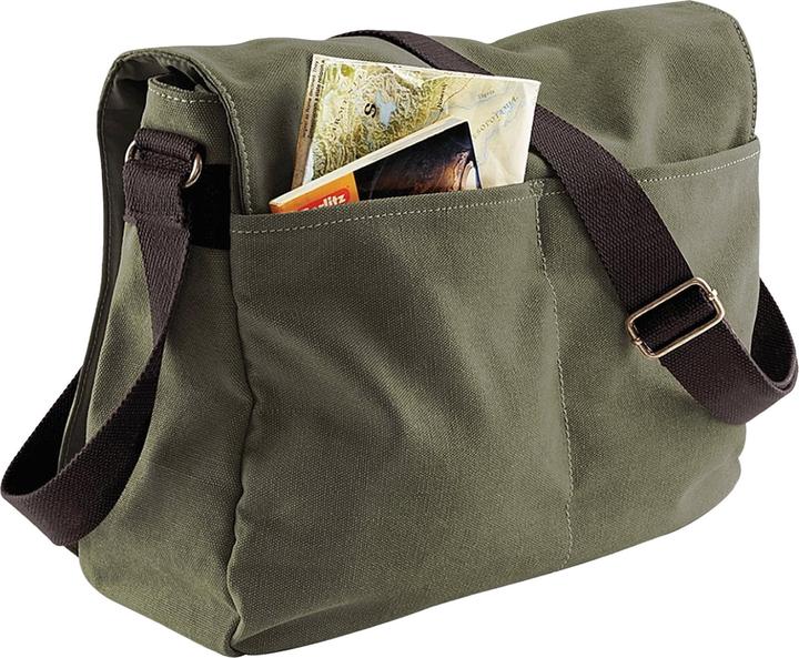 Immagine prodotto Quadral - Borsa Messenger Vintage in Tela - 14 Litri (Confezione da 2)