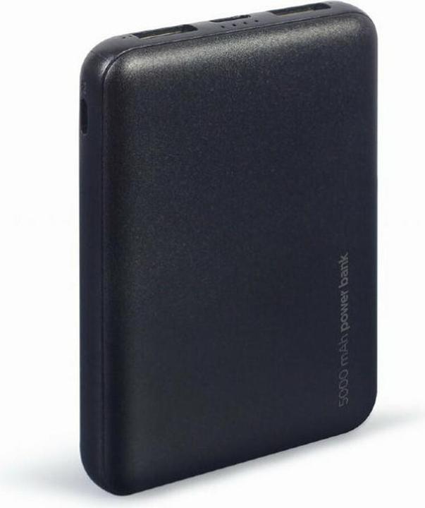 Produktbild Gembird PB05-02 5000mAh power bank black (5000 mAh, 12 W, 18.50 Wh)