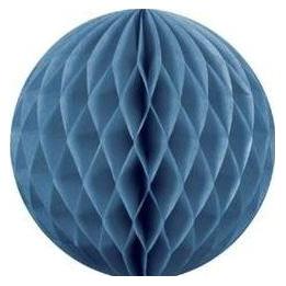 Partydeco Blauwe Stoffen Bal 10cm (1 Pcs.)