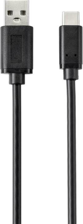 Produktbild Renkforce USB-Kabel USB 2.0 USB-C™ Stecker, USB-A Stecker 2.00 m Schwarz (2 m, USB 2.0, 2.50 W)