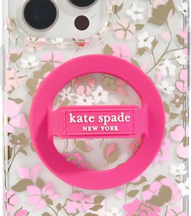 Image du produit Kate Spade Magnetischer Schlaufengriff – MagSafe Fingergriff (Pom Pom Pink)