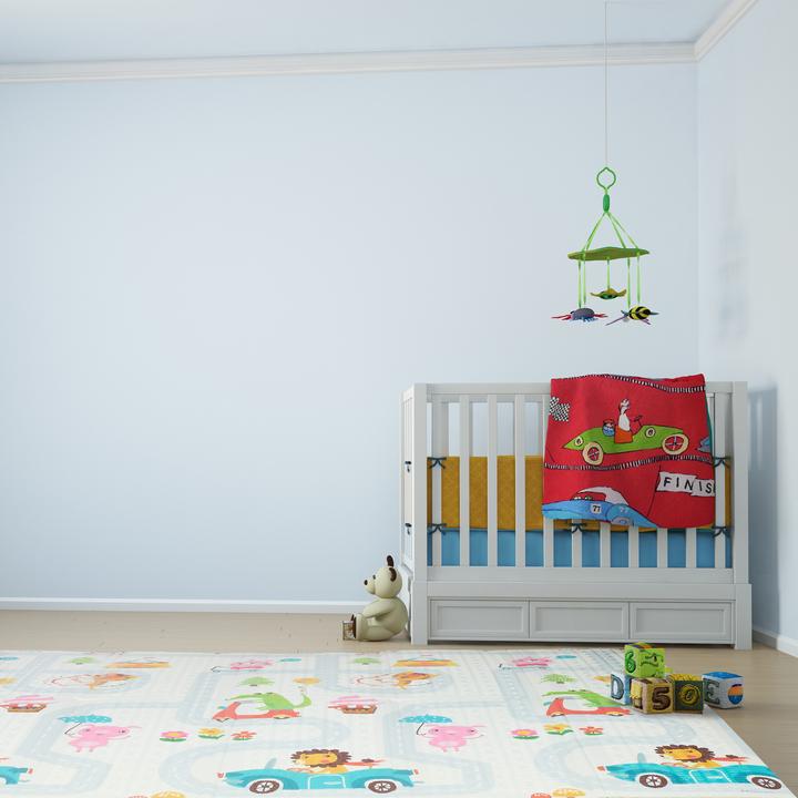 Image du produit Relaxdays Tapis de jeu avec animaux (195 x 175 x 1,5 cm)