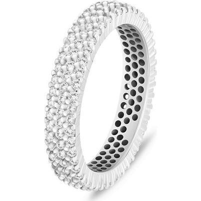 Brilio, Ring, Silver - Sparkling silver ring with clear zircons RI117W - Circuit: 50 mm, (50)
