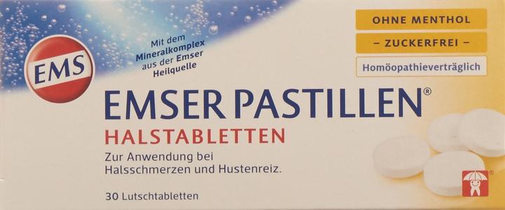 Produktbild Emser Pastillen zuckerfrei ohne Menthol (30 Stück)