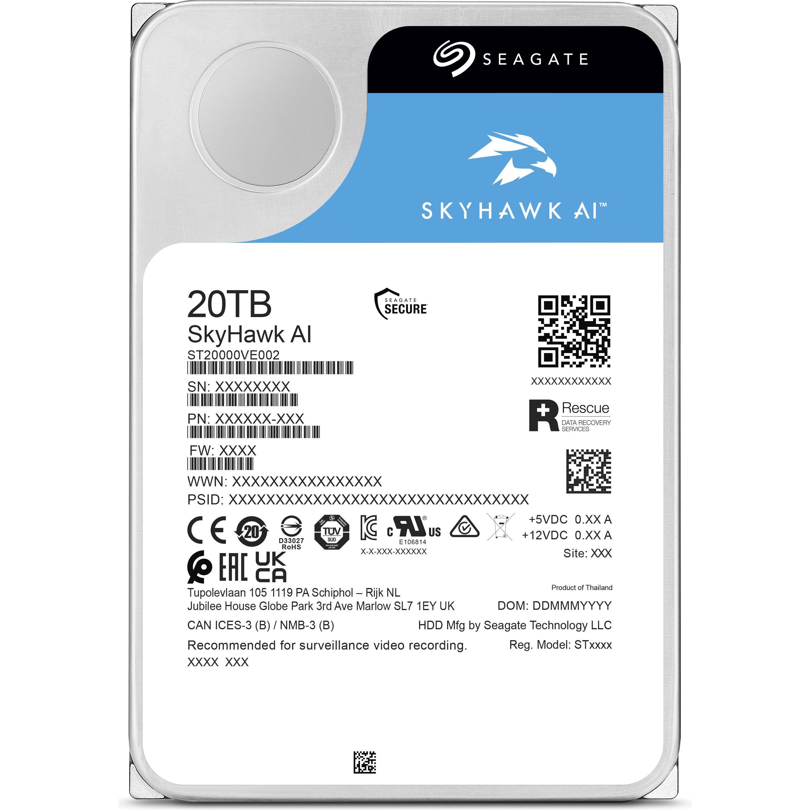 Thumbnail - Seagate SkyHawk AI (20 TB, 3.5", CMR), Festplatte