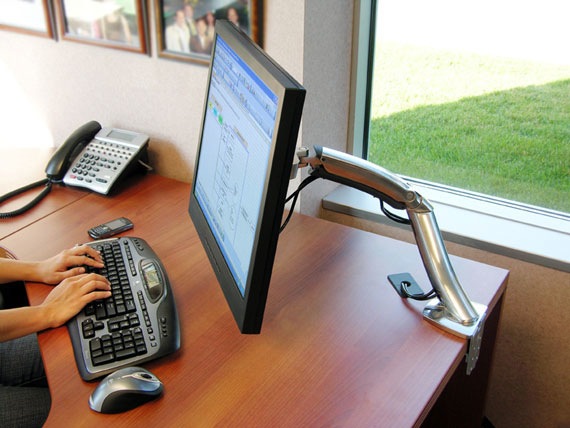 Actual product image Ergotron MX monitor arm (Table, 30")