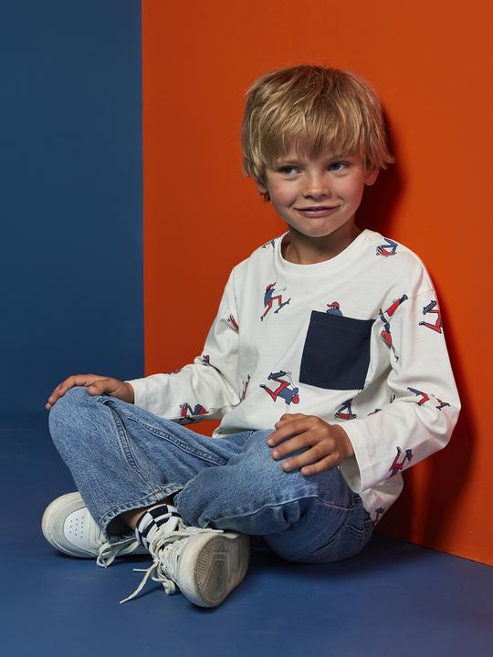 Actual product image Vertbaudet Jungen Shirt HAPPY LA mit Recycling-Baumwolle (116)