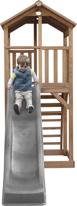 Produktbild Axi Beach Tower Spielturm Braun - Graue Rutsche