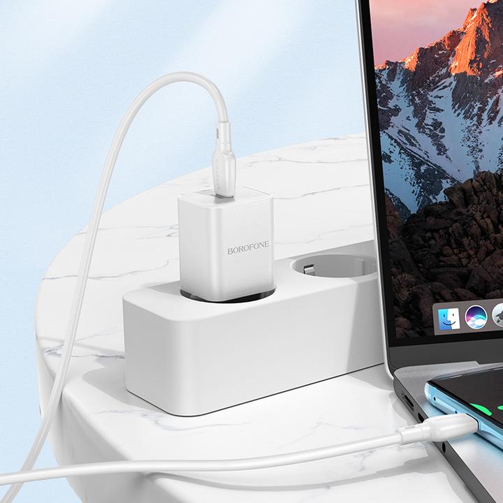 Immagine prodotto Borofone Netzladegerät BN13 Safety GaN - Typ C - PD 30W weiss (30 W)