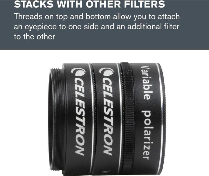 Actual product image Celestron Variable Pola Filter 1.25