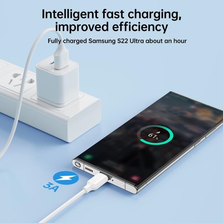 Productafbeelding Joyroom USB oplaad-/datakabel USB - USB Type C 3A 1m (1 m, USB 2.0)