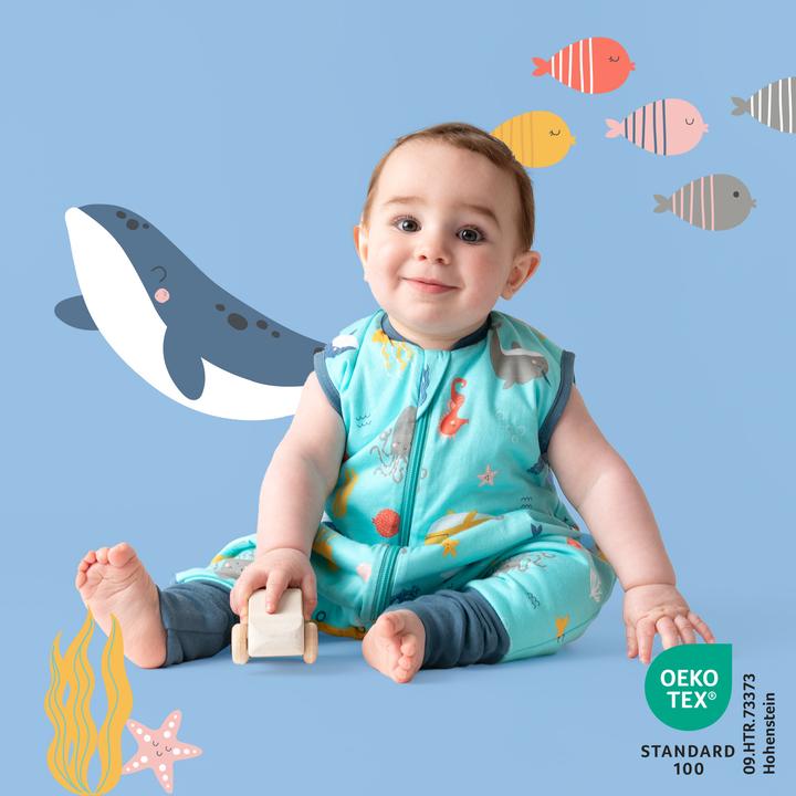 Actual product image Schlummersack Sleeping Bag with Feet & Foldable Feet Covers - 1.0 TOG (90 cm, 1.0 TOG, Spring, Autumn)