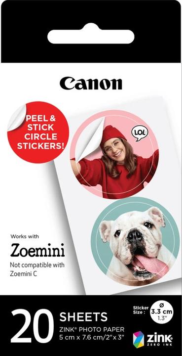 Produktbild Canon Circle ZP-2030-2C-20 (290 g/m², 20 Stk.)